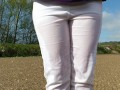 ⭐ Mini Jeans Pissing Compilation  - White Jeans Are Made For Wetting! Some of my early clips!
