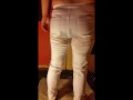 ⭐ Mini Jeans Pissing Compilation  - White Jeans Are Made For Wetting! Some of my early clips!