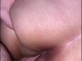 Sexy BBW MILF Rubs Pussy With Cock in Ass