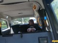 Fake Taxi Sabien Demonia in Fishnets gets fuck by a big cock with her big natural tits out