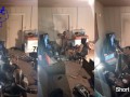 2 Black Guys Tag Team Model Milf Slut Spitroast Train Video Shoot