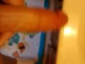 Big White Dick in bathroom masturbation