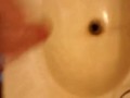 Big White Dick in bathroom masturbation
