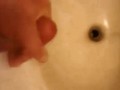 Big White Dick in bathroom masturbation