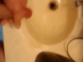 Big White Dick in bathroom masturbation