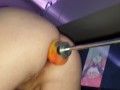 Gettign fucked by Spocks Cock dildo on the fucking machine