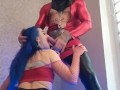 Master Californialatex and Mistress Katrix get face fuck in amazing latex outfit