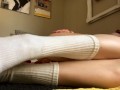 White Sock Pussy Tease