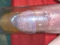 Piss in condom while using my penis pump | masturbate and cum in it