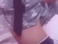 CUTE TINY ASIAN fucking pillow like its daddy's cock