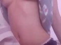 CUTE TINY ASIAN fucking pillow like its daddy's cock