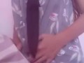 CUTE TINY ASIAN fucking pillow like its daddy's cock