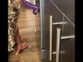 Ebony Maid Squirt All Over Kitchen Floor And Clean Up After follow on IG @no_face_bae