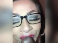 Milf maid stops cleaning the house to clean up some cum from huge bbc