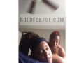 Black Lesbian Couple Orgasms Together