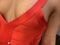 luxury girl in tight bodycon dress fucked several times - compilation