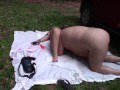 Outdoor BJ, cowgirl, Cream Pie,