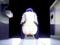 Titans Hentai - Raven peeing in a japanese toilet