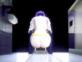 Titans Hentai - Raven peeing in a japanese toilet