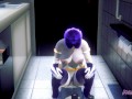 Titans Hentai - Raven peeing in a japanese toilet