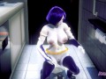 Titans Hentai - Raven peeing in a japanese toilet