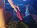 ⭐ Kinky Pee Couple Part 2 - Alice Makes Him Wet His Shorts Teasing Him With Vibrator 