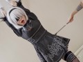 Nier Automata 2B loves to be tied up and fucked in her juicy pussy. Teaser. Karneli Bandi
