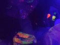 Hot tinder college slut glow paint blacklight cock sucking