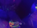 Hot tinder college slut glow paint blacklight cock sucking