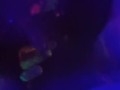 Hot tinder slut glow in the dark body paint blacklight cock suck