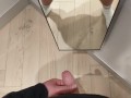 A very risky wank in the changing room!