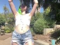 Kittycamtime Gets Wet T-Shirt! - FREE 