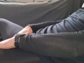 Intense huge spraying cumshot after workout 