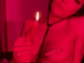 Clothespins & Wax on my nipples