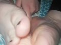 Footfetish play with a dildo