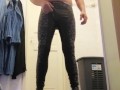 Guy pee in pants