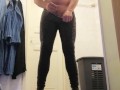 Guy pee in pants