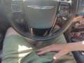 Edging slow handjob in public car cumshot 