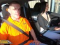 Fake Driving School Instructor Cheats with Hot Student Lady Gang