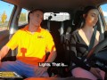 Fake Driving School Instructor Cheats with Hot Student Lady Gang