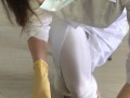 Female doctor exam penis