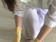 Female doctor exam penis