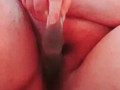 SSBBW fucks dildo