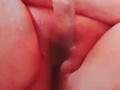 SSBBW fucks dildo