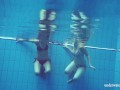 Czech and Balkan babe Marusia and Melisa Darkova underwater