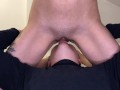 Got an orgasm from her lover on the face, watch with sound - ( Facesitting Orgasm )