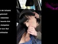 Busty German Girl Sucking Dick In Car Gets Caught, PUBLIC