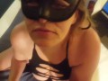Milf Secretary gives slow deep blowjobs during lunch break