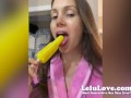Lelu Love preps for her colonoscopy that found the tumor & closeup pussy & cumshot behind the scenes