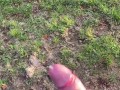 Huge Public Outdoor Cumshot